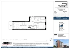 3 pokoje, mieszkanie 55,50 m², piętro 4, oferta nr C2.B46, Nowy Wyszogród, Bydgoszcz, Stary Fordon, ul. Fordońska 408