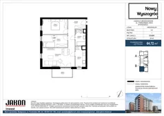 3 pokoje, mieszkanie 64,72 m², piętro 1, oferta nr C3.B35, Nowy Wyszogród, Bydgoszcz, Stary Fordon, ul. Fordońska 408