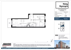 3 pokoje, mieszkanie 55,44 m², piętro 2, oferta nr C3.A6, Nowy Wyszogród, Bydgoszcz, Stary Fordon, ul. Fordońska 408