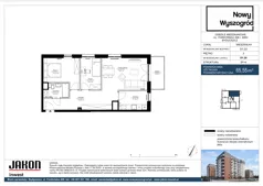 3 pokoje, mieszkanie 65,55 m², piętro 3, oferta nr D1.20, Nowy Wyszogród, Bydgoszcz, Stary Fordon, ul. Fordońska 408