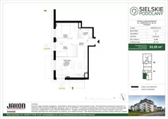 3 pokoje, mieszkanie 53,55 m², parter, oferta nr C.A3, Sielskie Podolany, Poznań, Podolany, Podolany, ul. Jasielska 9