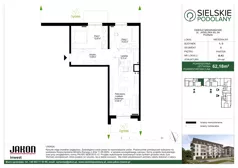 3 pokoje, mieszkanie 62,18 m², parter, oferta nr B.A3, Sielskie Podolany, Poznań, Podolany, Podolany, ul. Jasielska 9