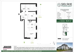 3 pokoje, mieszkanie 65,43 m², parter, oferta nr C.A1, Sielskie Podolany, Poznań, Podolany, Podolany, ul. Jasielska 9