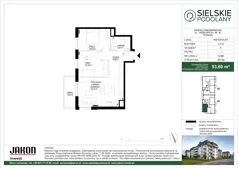 3 pokoje, mieszkanie 53,60 m², piętro 1, oferta nr C.A9, Sielskie Podolany, Poznań, Podolany, Podolany, ul. Jasielska 9