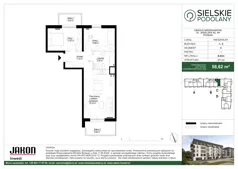 3 pokoje, mieszkanie 58,62 m², piętro 1, oferta nr B.B33, Sielskie Podolany, Poznań, Podolany, Podolany, ul. Jasielska 9