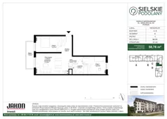 3 pokoje, mieszkanie 58,76 m², piętro 3, oferta nr B.C72, Sielskie Podolany, Poznań, Podolany, Podolany, ul. Jasielska 9