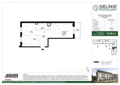 3 pokoje, mieszkanie 57,90 m², piętro 1, oferta nr B.D81, Sielskie Podolany, Poznań, Podolany, Podolany, ul. Jasielska 9
