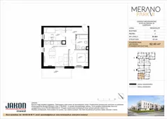 3 pokoje, mieszkanie 52,40 m², piętro 2, oferta nr B1.B21, Merano Park II, Wolsztyn, ul. Klonowa 3