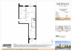 3 pokoje, mieszkanie 63,31 m², piętro 1, oferta nr A.A4, Merano Park II, Wolsztyn, ul. Klonowa 3