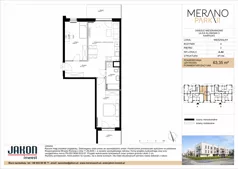 3 pokoje, mieszkanie 63,35 m², piętro 2, oferta nr A.A8, Merano Park II, Wolsztyn, ul. Klonowa 3