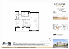 3 pokoje, mieszkanie 65,42 m², piętro 2, oferta nr A.A9, Merano Park II, Wolsztyn, ul. Klonowa 3