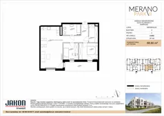 3 pokoje, mieszkanie 68,80 m², piętro 2, oferta nr A.B22, Merano Park II, Wolsztyn, ul. Klonowa 3