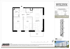 3 pokoje, mieszkanie 57,48 m², piętro 2, oferta nr 20.10, Myslovia, Mysłowice, ul. Ks. Norberta Bończyka 20