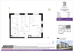 3 pokoje, mieszkanie 60,70 m², parter, oferta nr 29.1, Bulwary Błonie, Błonie, ul. Narutowicza 46