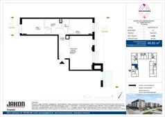 3 pokoje, mieszkanie 66,82 m², parter, oferta nr D.E90, Wieruszowska, Poznań, Grunwald, Junikowo, ul. Wieruszowska 4