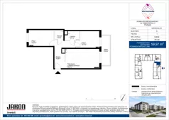 3 pokoje, mieszkanie 59,97 m², piętro 1, oferta nr D.A12, Wieruszowska, Poznań, Grunwald, Junikowo, ul. Wieruszowska 4