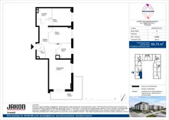 3 pokoje, mieszkanie 68,75 m², piętro 1, oferta nr D.E94, Wieruszowska, Poznań, Grunwald, Junikowo, ul. Wieruszowska 4