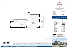 3 pokoje, mieszkanie 49,95 m², piętro 4, oferta nr D.B48, Wieruszowska, Poznań, Grunwald, Junikowo, ul. Wieruszowska 4