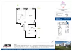 3 pokoje, mieszkanie 63,58 m², piętro 1, oferta nr E.C83, Wieruszowska, Poznań, Grunwald, Junikowo, ul. Wieruszowska 4