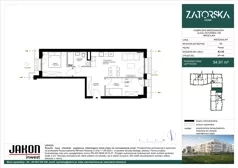 3 pokoje, mieszkanie 54,91 m², parter, oferta nr A2.A5, Zatorska Home, Wrocław, Psie Pole-Zawidawie, Zakrzów, ul. Zatorska 146-150