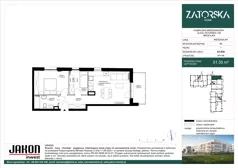 3 pokoje, mieszkanie 51,35 m², piętro 1, oferta nr A2.B26, Zatorska Home, Wrocław, Psie Pole-Zawidawie, Zakrzów, ul. Zatorska 146-150
