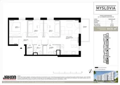 4 pokoje, mieszkanie 64,91 m², piętro 5, oferta nr 20.24, Myslovia, Mysłowice, ul. Ks. Norberta Bończyka 20