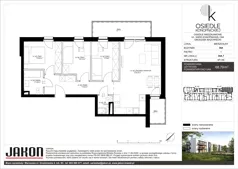 4 pokoje, mieszkanie 68,79 m², piętro 1, oferta nr 34A.7, Osiedle Konopnickiej, Grodzisk Mazowiecki, ul. Marii Konopnickiej 34C