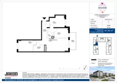 4 pokoje, mieszkanie 67,42 m², piętro 1, oferta nr D.D69, Wieruszowska, Poznań, Grunwald, Junikowo, ul. Wieruszowska 4
