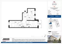 4 pokoje, mieszkanie 68,89 m², piętro 1, oferta nr E.C79, Wieruszowska, Poznań, Grunwald, Junikowo, ul. Wieruszowska 4