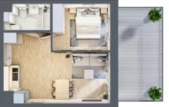 2 pokoje, apartament inwestycyjny 35,04 m², parter, oferta nr 6, Jachtowa, Świnoujście, ul. Stefana Rogozińskiego