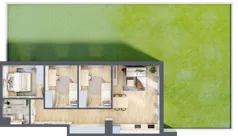 4 pokoje, mieszkanie 65,48 m², parter, oferta nr CZ1.B55, Nowa Czernica CZ1, Czernica, ul. Wojska Polskiego 13