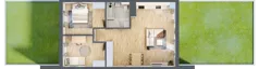 3 pokoje, mieszkanie 65,65 m², parter, oferta nr CZ1.A7, Nowa Czernica CZ1, Czernica, ul. Wojska Polskiego 13