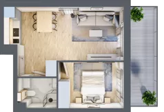 2 pokoje, apartament inwestycyjny 34,08 m², parter, oferta nr J11, Jasna, Międzywodzie, ul. Jasna 1
