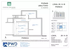 3 pokoje, mieszkanie 76,09 m², piętro 1, oferta nr 28/B, Osiedle Zagajnik - Etap 2, Poznań, Umultowo, Umultowo, ul. Zagajnikowa