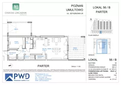 5 pokoi, mieszkanie 139,91 m², piętro 1, oferta nr 56B, Osiedle Zagajnik - Etap 2, Poznań, Umultowo, Umultowo, ul. Zagajnikowa