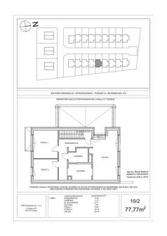 3 pokoje, mieszkanie 77,77 m², piętro 1, oferta nr 47 / B, Osiedle Zagajnik, Poznań, Umultowo, Umultowo, ul. Zagajnikowa