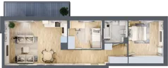 3 pokoje, mieszkanie 58,70 m², piętro 4, oferta nr 25, Comfort City Koral, Warszawa, Białołęka, Tarchomin, ul. Dionizosa 6a