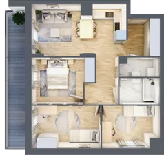 4 pokoje, mieszkanie 62,70 m², piętro 6, oferta nr 41, Comfort City Koral, Warszawa, Białołęka, Tarchomin, ul. Dionizosa 6a