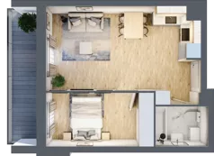 2 pokoje, mieszkanie 37,00 m², piętro 7, oferta nr 49, Comfort City Koral, Warszawa, Białołęka, Tarchomin, ul. Dionizosa 6a