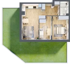 3 pokoje, mieszkanie 56,90 m², piętro 1, oferta nr 67, Comfort City Koral, Warszawa, Białołęka, Tarchomin, ul. Dionizosa 6a