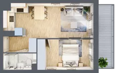 2 pokoje, mieszkanie 35,50 m², piętro 6, oferta nr 109, Comfort City Koral, Warszawa, Białołęka, Tarchomin, ul. Dionizosa 6a
