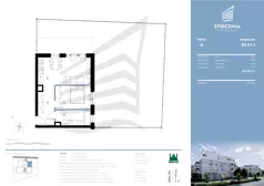 2 pokoje, mieszkanie 43,25 m², piętro 1, oferta nr K2.05, Stocznia Residence, Płock, ul. Popłacińska 42