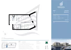 2 pokoje, mieszkanie 49,79 m², piętro 1, oferta nr K3.2.1, Stocznia Residence, Płock, ul. Popłacińska 42