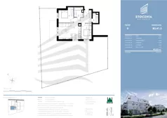 3 pokoje, mieszkanie 63,02 m², piętro 1, oferta nr K2.01, Stocznia Residence, Płock, ul. Popłacińska 42