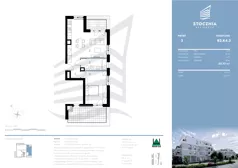 3 pokoje, mieszkanie 55,77 m², piętro 3, oferta nr K4.03, Stocznia Residence, Płock, ul. Popłacińska 42