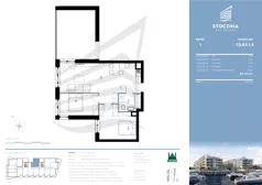 3 pokoje, mieszkanie 63,63 m², piętro 1, oferta nr K3.1.8, Stocznia Residence, Płock, ul. Popłacińska 42