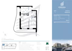 3 pokoje, mieszkanie 50,68 m², piętro 1, oferta nr K3.2.6, Stocznia Residence, Płock, ul. Popłacińska 42