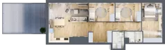 4 pokoje, mieszkanie 82,53 m², piętro 2, oferta nr AM2/1, Nowa Drożdżownia - Etap II, Kraków, Bieżanów-Prokocim, ul. Drożdżowa 5
