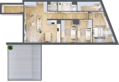 4 pokoje, mieszkanie 95,72 m², piętro 2, oferta nr BM2/4, Nowa Drożdżownia - Etap II, Kraków, Bieżanów-Prokocim, ul. Drożdżowa 5