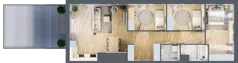 4 pokoje, mieszkanie 80,93 m², piętro 2, oferta nr BM2/1, Nowa Drożdżownia - Etap II, Kraków, Bieżanów-Prokocim, ul. Drożdżowa 5